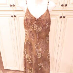 Kathie Lee GREEN Spaghetti Strap Dress size Large